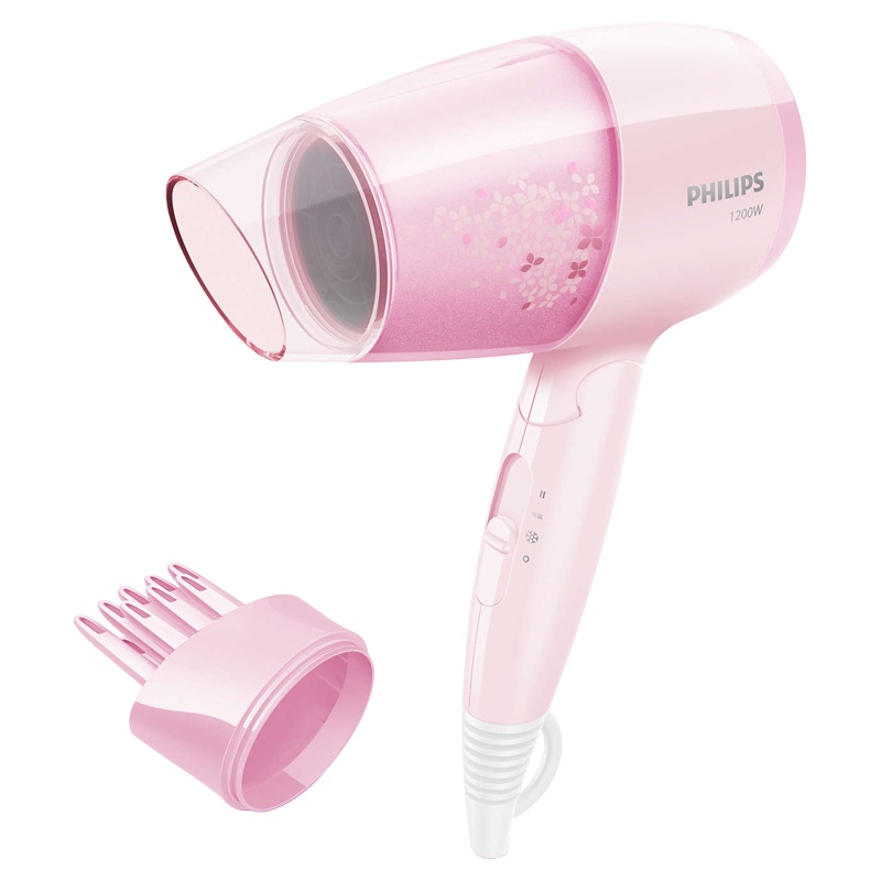 飞利浦电吹风BHC017家用可折叠恒温3档冷热风吹风机护发风筒