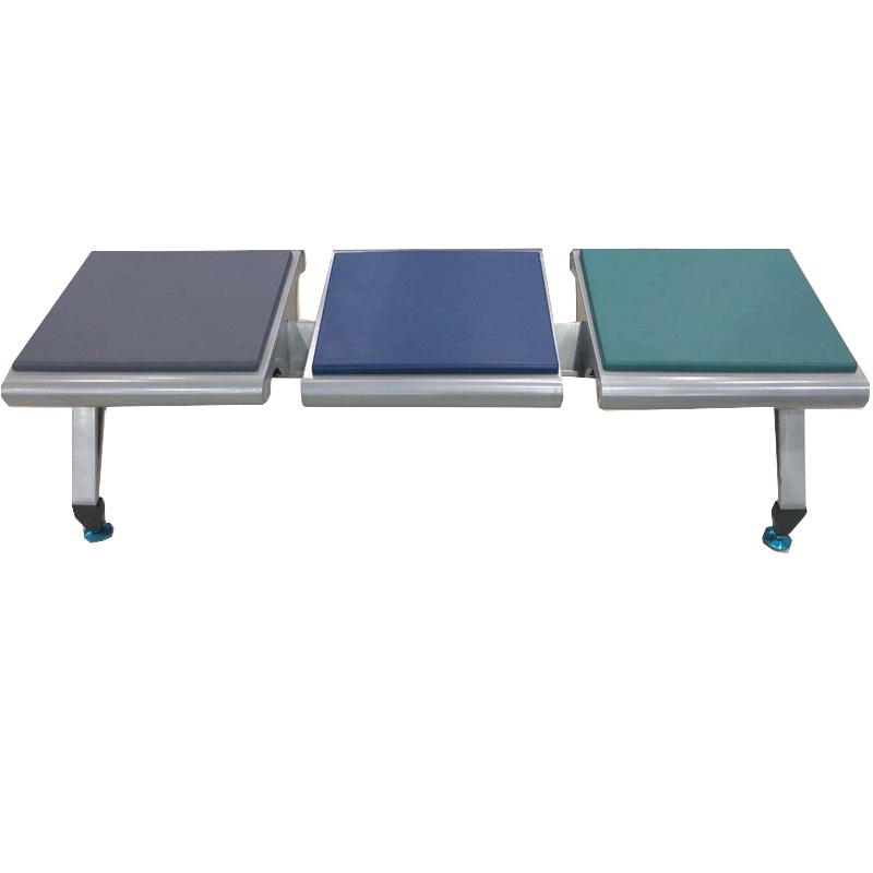 卡里鳄三人位加厚加固冷轧钢等候凳KLE—SRW241公共座椅排椅机场等候椅服务大厅休息椅(不带靠背)