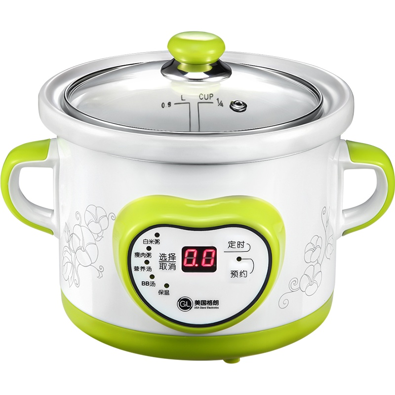 格朗bb煲婴儿煮粥锅多功能宝宝电饭煲宝宝炖锅 婴儿辅食锅 妈妈月子煲GL YY-10 (1.0L)