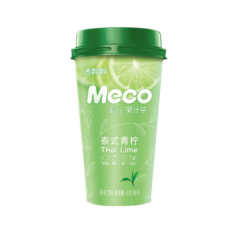 香飘飘 泰式青柠 果汁茶饮料 400ml*15杯 整箱装