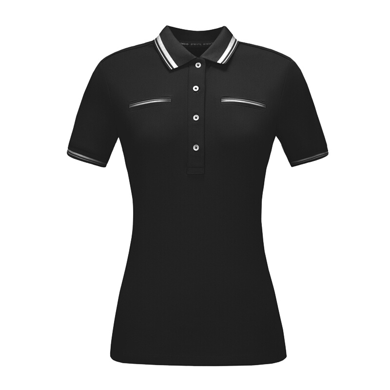 探路者（TOREAD）户外翻领t恤女士快干短袖POLO衫透气快干衣运动休闲T恤TAJI82886