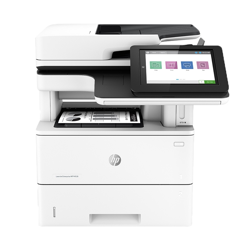 惠普 M528f A4 黑白 多功能复合机 双面 打印复印扫描传真