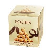 费列罗(Ferrero Rocher)榛果威化糖果巧克力 婚庆喜糖零食 情人节表白礼物 48粒礼盒装600g