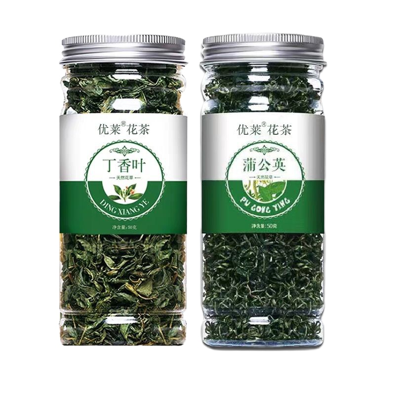 丁香茶+蒲公英 丁香茶正宗长白山野生丁香养胃茶玫瑰花茶蒲公英茶菊花茶组合