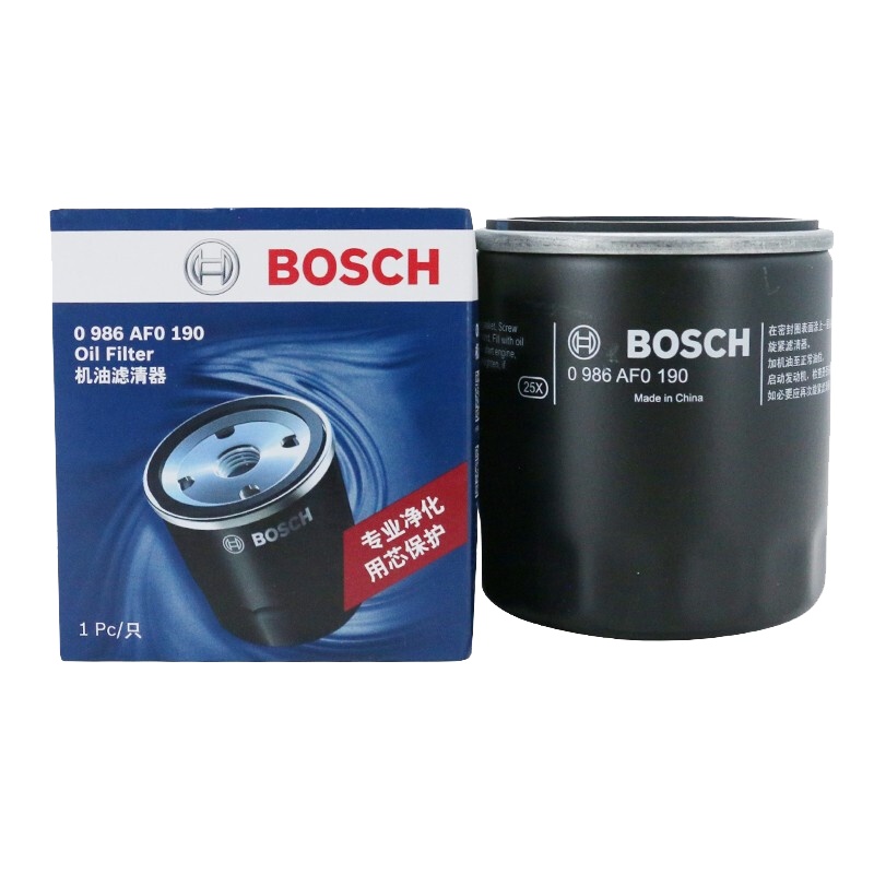 博世(BOSCH)机油滤清器/机滤/机油滤芯0986AF0190(荣威550/350/750名爵MG3/MG6/MG7)