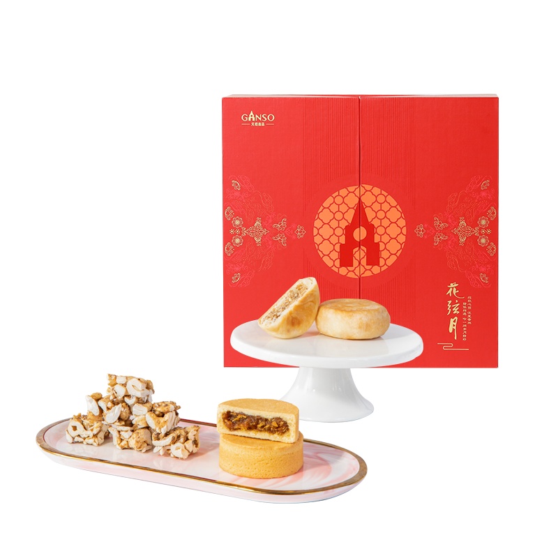 元祖 中秋花弦月月饼礼盒 3味17入/盒