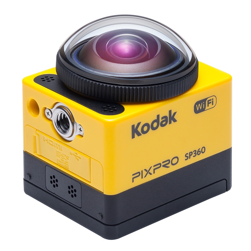 柯达(Kodak)SP360 运动型数码摄像机 360度(水平)拍摄视角 WIFI操控 全高清摄像 1636万有效像素
