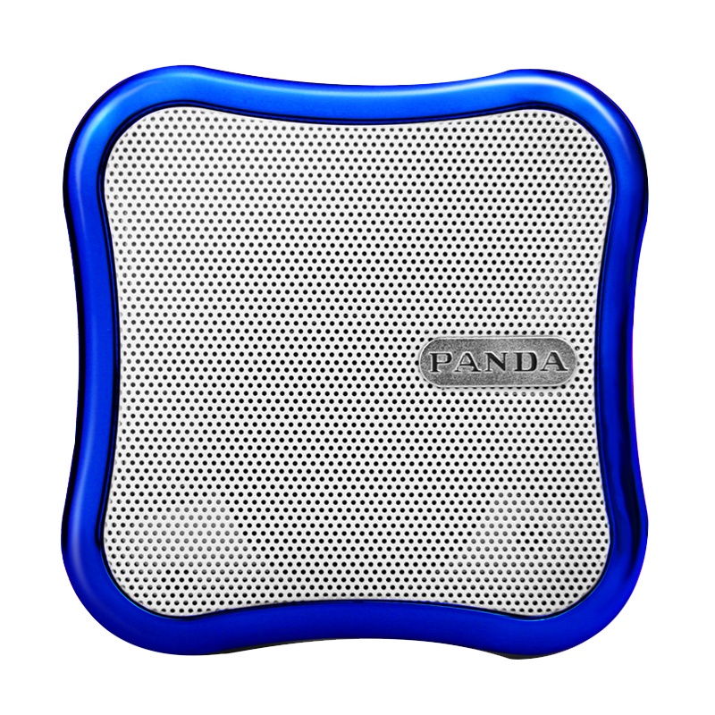 PANDA/熊猫DS-122便携式插卡收音机音箱MP3播放器小型迷你听歌唱戏音乐戏曲充电插卡音响 蓝色