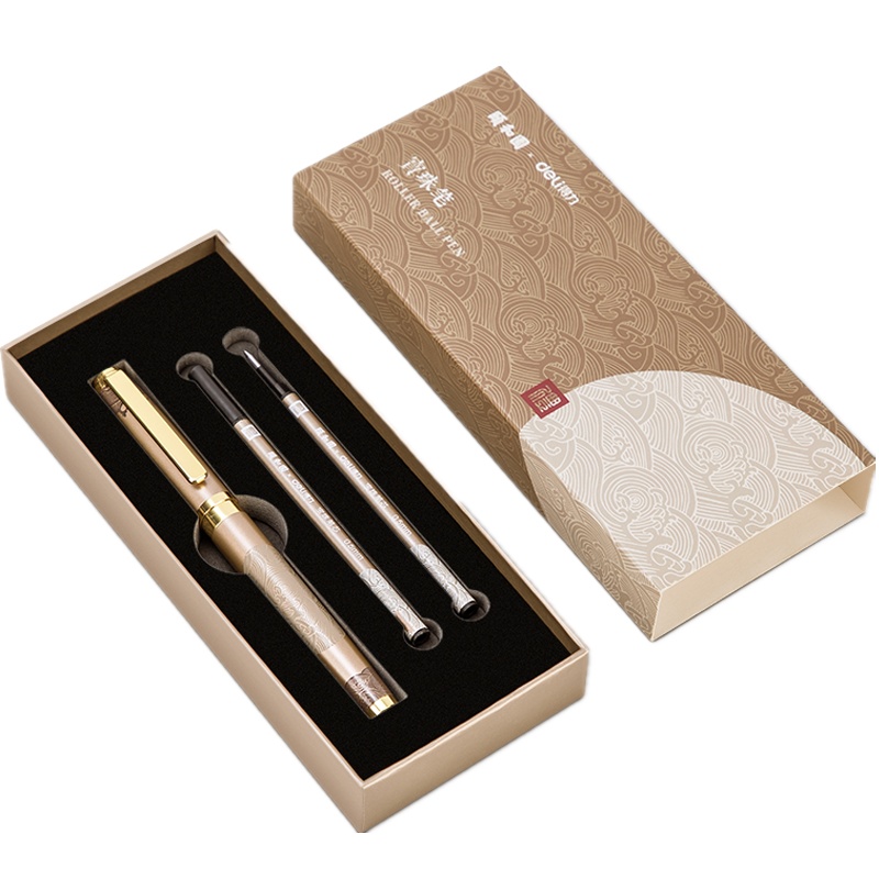 得力deli33581颐和园宝珠笔 0.5mm商务办公用笔中性笔签字笔 1支/盒