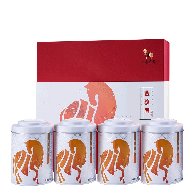 八马茶叶 武夷山金骏眉红茶工夫红茶特级礼盒装300克