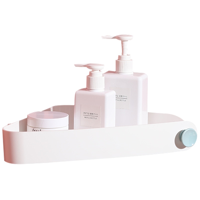 卫生间置物架浴室壁挂免打孔收纳架厕所洗手间塑料墙上卫浴三角架