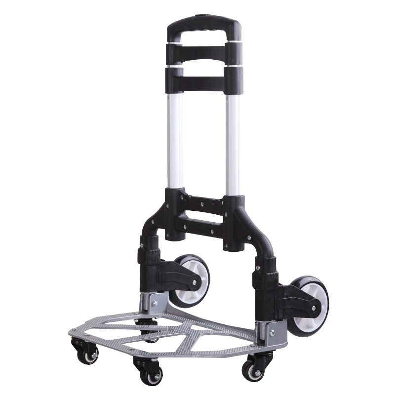 新越昌晖铝合金小推车手拉车折叠便携拉杆车行李购物手推车搬运车小拖车承重约140斤XY4L