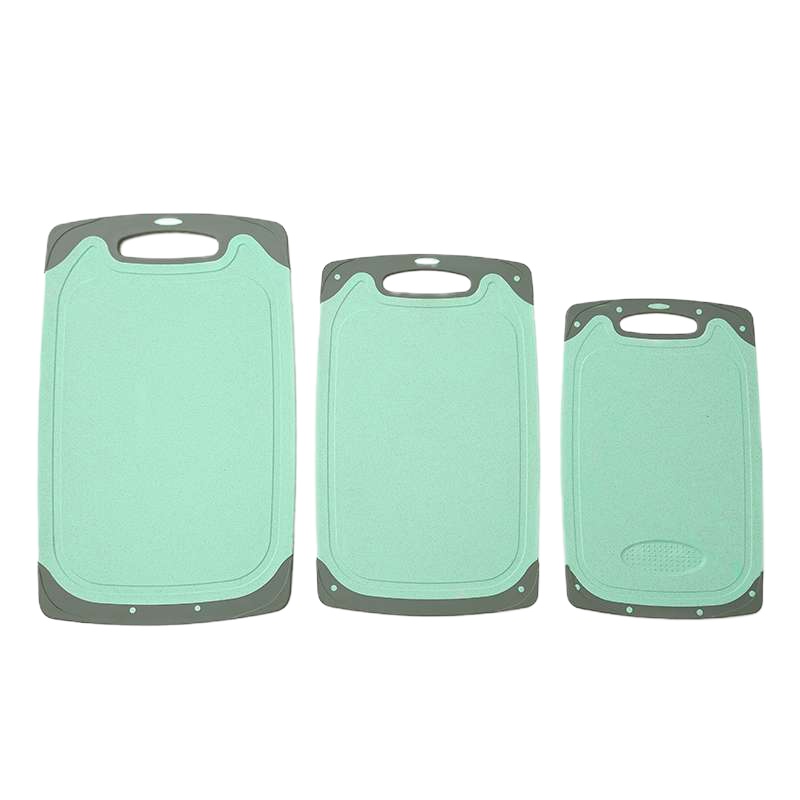 企购优品小麦秸秆切菜板厨房刀板实木防霉塑料家用水果小案板砧板网红北欧蓝小号35.5*22cm