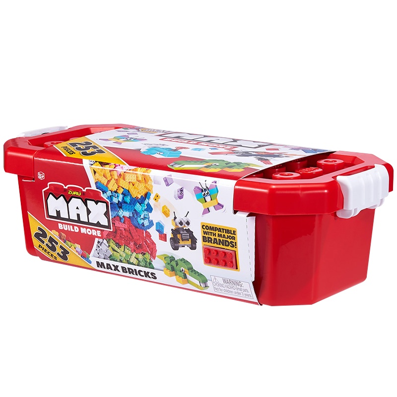 ZURU MAX创意系列早教拼插积木小颗粒拼装积木儿童玩具男女孩 8346[内含253颗粒积木]