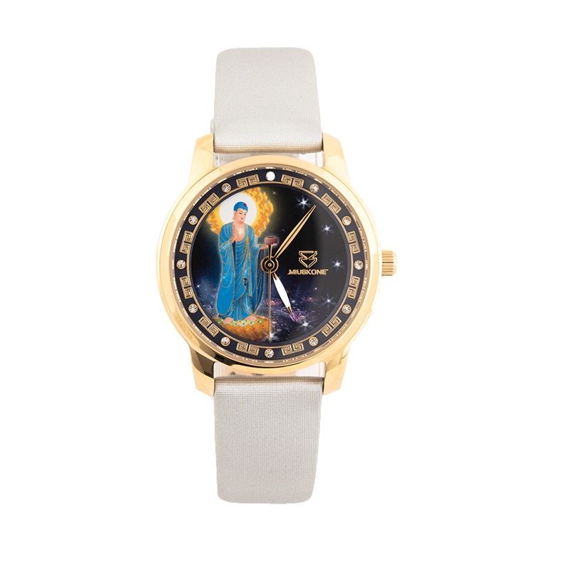 妙时空(MIUSKONE)佛教佛缘系列 如来/观世音菩萨/六字大明咒结缘女式腕表 长辈礼物 父母礼品MS75