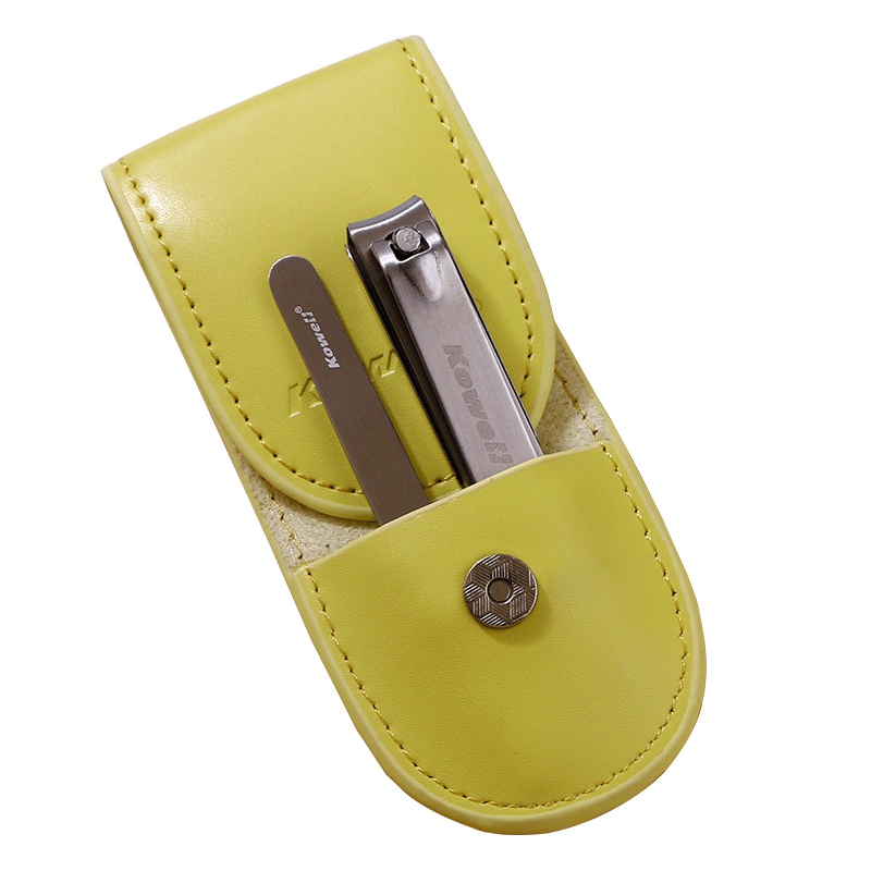 韩国kowell指甲刀套装KA202 黄 指甲剪修甲美甲指甲钳套装