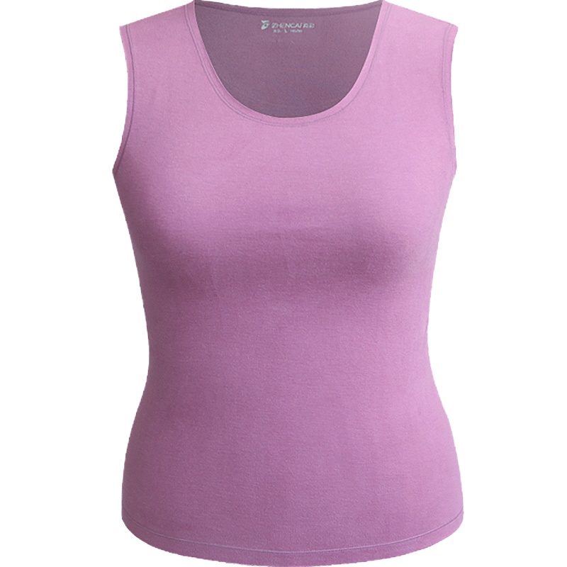 真彩无痕背心女薄款100支兰精莫代尔打底内衣无袖打底衫纯色