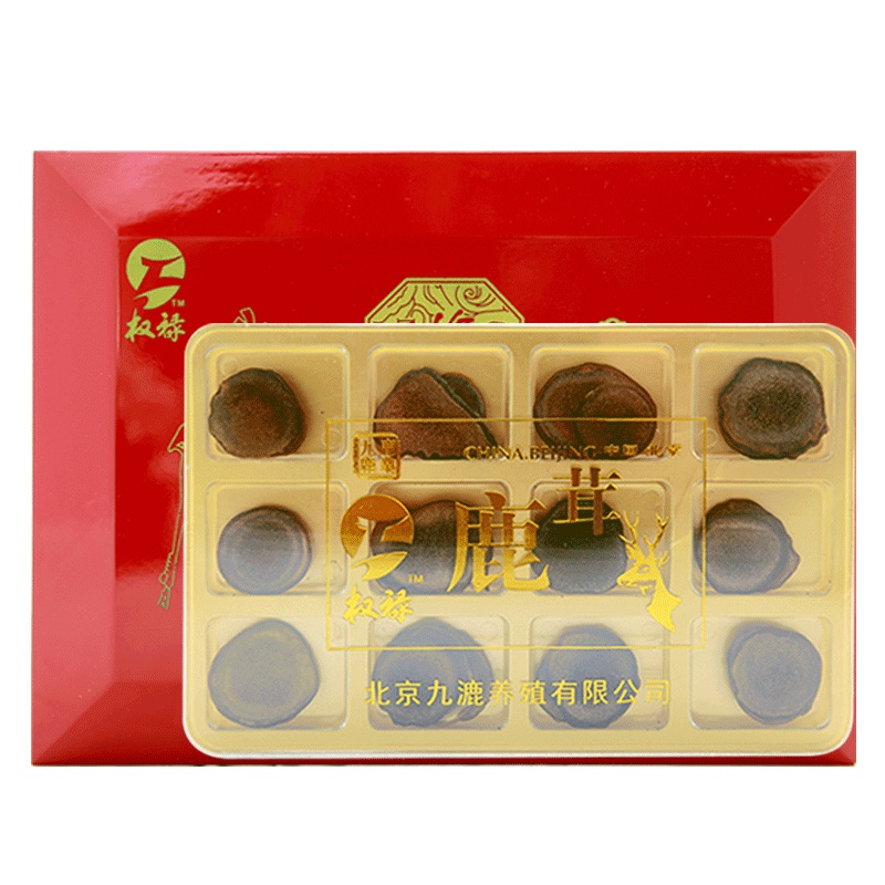 权禄(quanlu) 鹿茸 红粉片 10g 礼盒装 男女通用 干鹿茸片