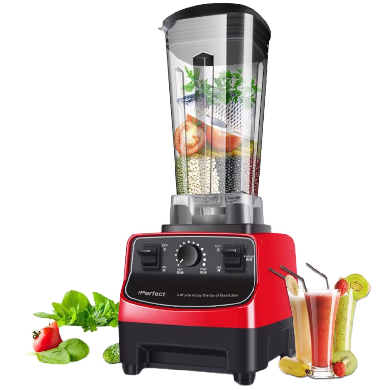 新款破壁料理机家用加热榨果汁机多功能打浆机豆浆沙冰小型养 红色