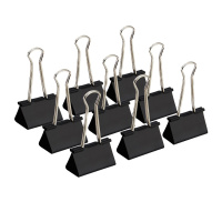 得培力(Depli) D-9785 黑色金属多功能长尾夹 19mm 144个/盒