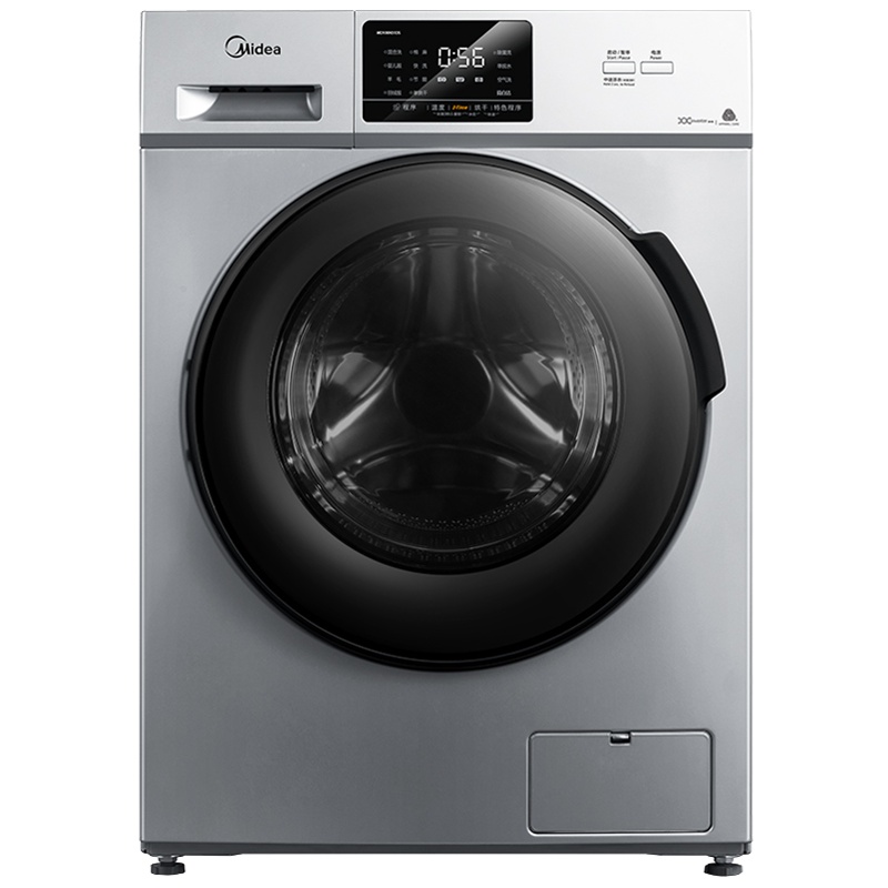 美的(Midea) MD100N31DS 10公斤大容量变频除菌洗干一体洗衣机 祛味空气洗 巴氏除菌洗 家用银色