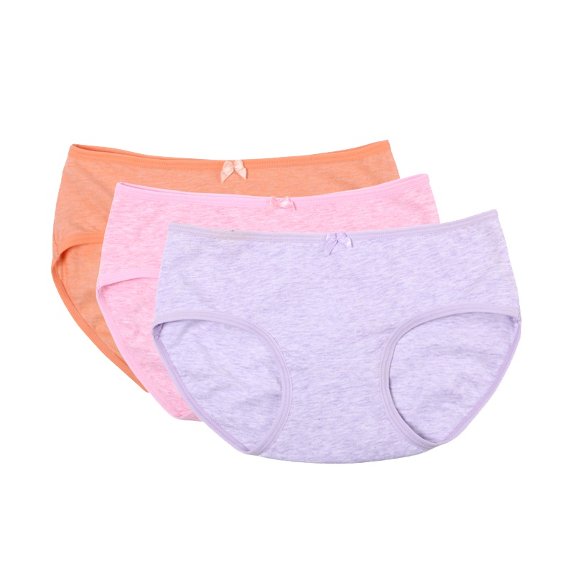 红豆(HODO)2019年夏季新款四季少女儿童内裤居家女童棉内裤3条装