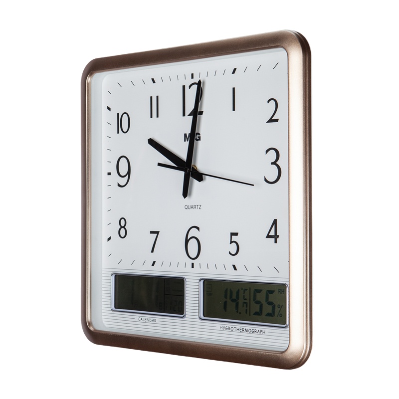 晨光经典带LCD显示方形挂钟ARCN8254