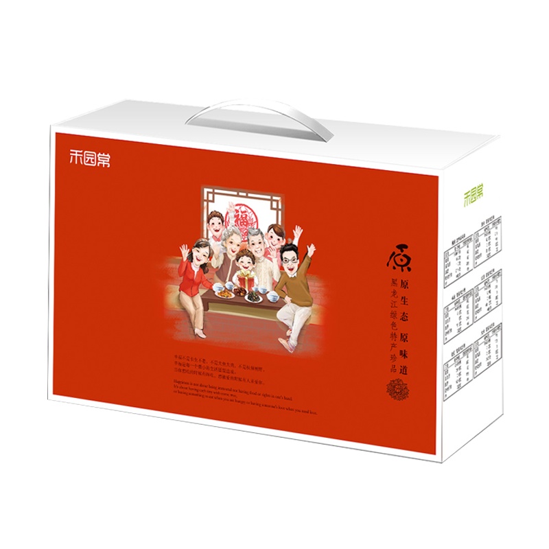 禾园常 东北大米 合家欢大礼盒 4kg