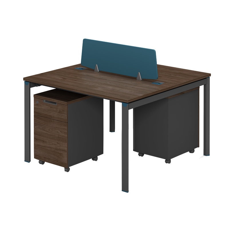 匡大 钢木结构办公桌双人位两人对面卡位 1.2米KDBZ-66B1201