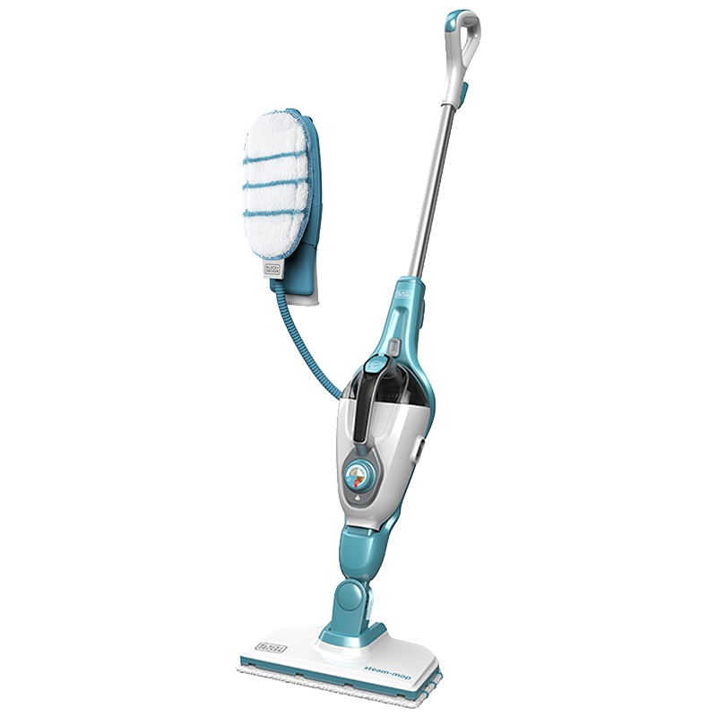 美国百得旗舰款六合一蒸汽拖把附带蒸汽手套多功能高温除螨拖地机清洁机非无线电动拖把杀菌消毒吸尘器伴侣FSMH1321-A9