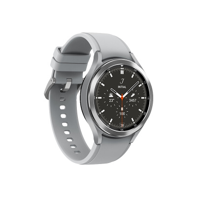 三星 SAMSUNG Galaxy Watch4 Classic 智能手表 Wear OS系统 BT版 46mm 雪川银