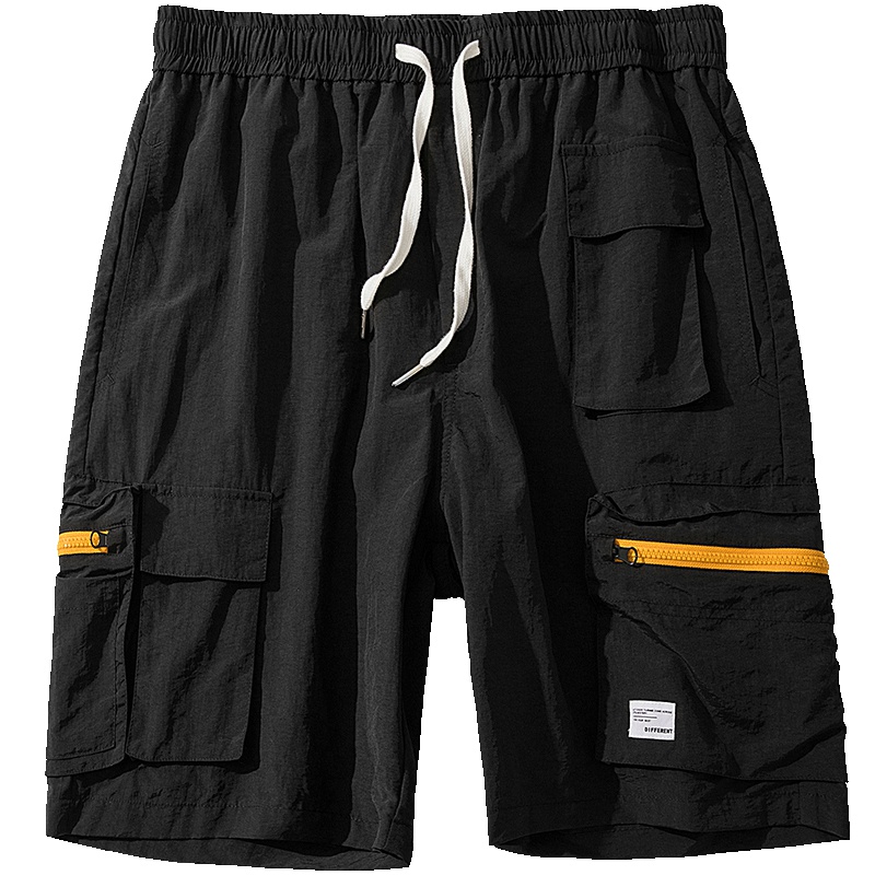 No.1dara夏季新款休闲短裤男韩版潮流学生中裤宽松系带工装五分裤