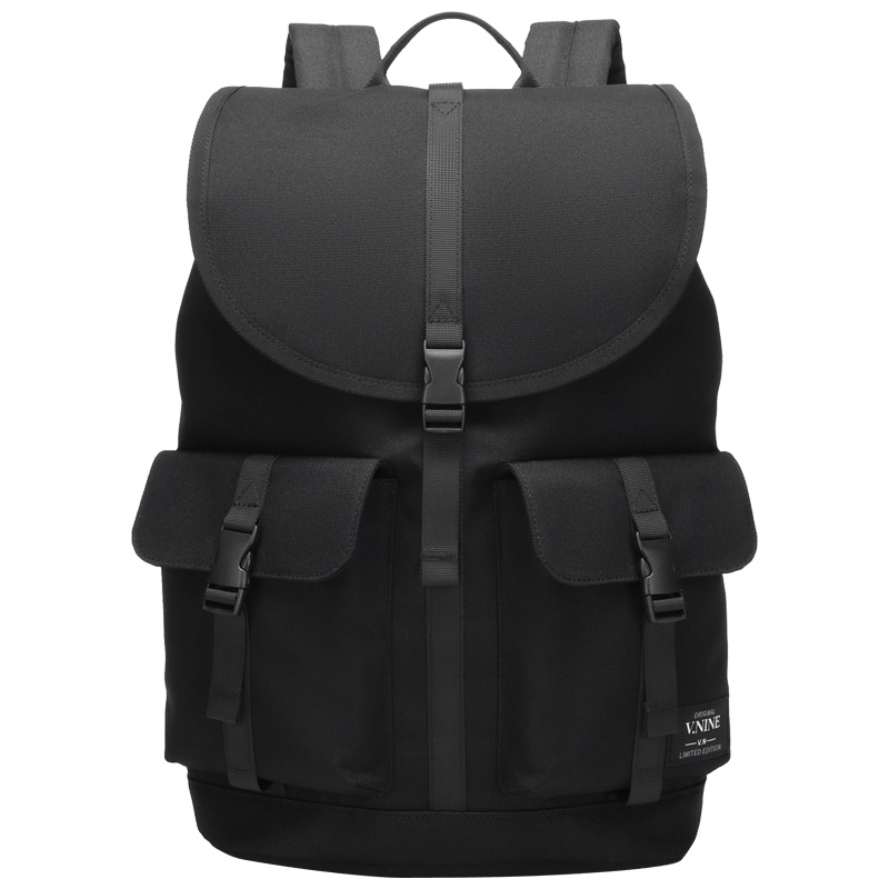 第九城（V.NINE） 双肩包男时尚潮流大容量电脑包14英寸大中学生休闲书包