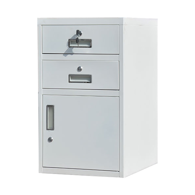 DXBG钢制文件柜铁皮带锁小矮柜子家用床头柜多功能活动柜办公室抽屉柜