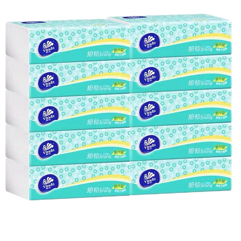 维达抽纸3层120抽无香家用卫生纸巾面巾纸餐巾纸纸抽家庭装 1提10包