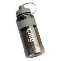 希乐大容量塑料水杯带吸管男女便携户外运动健身太空杯子 灰色1500ml