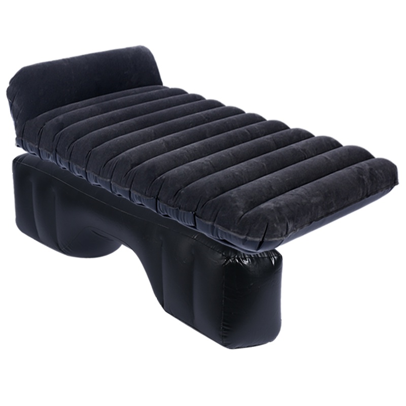 沿途(YANTU)车载充气床外出旅行车用汽车后排旅行床自驾装备气垫床轿车中后座睡垫B05横纹植绒黑