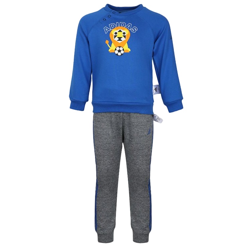 阿迪达斯儿童(ADIDAS KIDS) 男婴童套头长袖套装DM7038