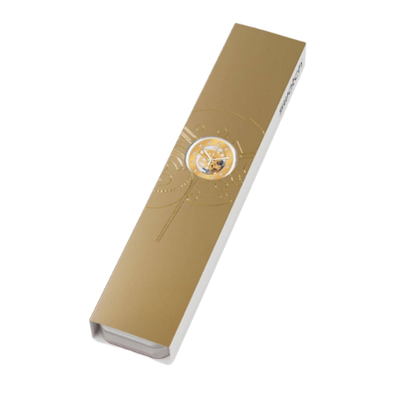 斯沃琪(Swatch)瑞士手表 原创系列 圣诞金魅学生简约情侣石英男女表SUOZ148