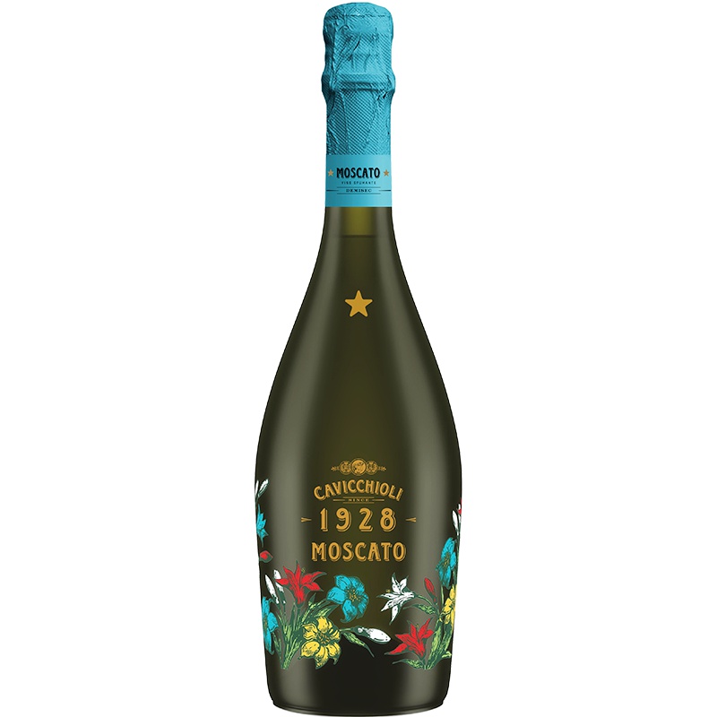 意大利原瓶进口 意大利之花莫斯卡托起泡葡萄酒750ml 单支装