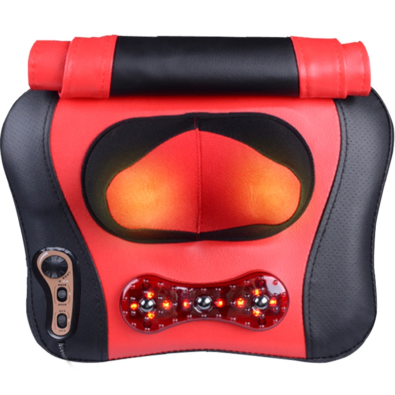 安尚ANSHANG按摩器按摩枕头颈椎无极变速磁疗红光全身颈部腰部背部腰部肩部脖子揉捏推拿电动仪家用枕头靠枕靠背