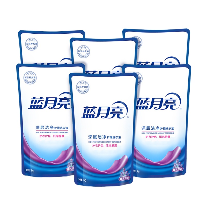 洗衣组合:薰衣草深层洁净洗衣六袋装:薰洁净袋1kg×6 DT