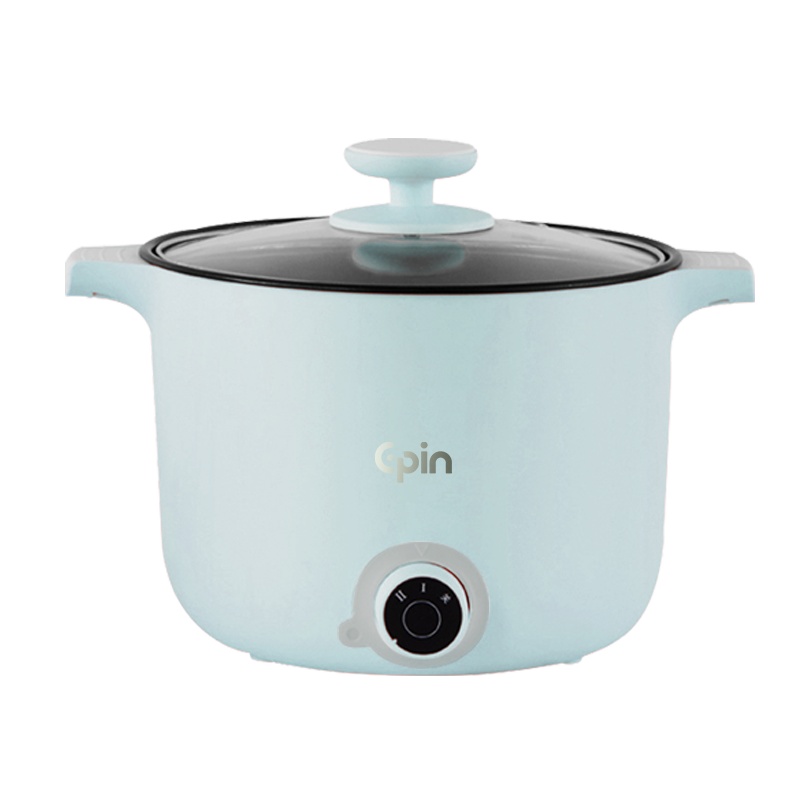 苏宁宜品电煮锅多功能一体家用电火锅电炒锅小型迷你宿舍学生锅寝室蒸煮面小电锅电热锅天空蓝