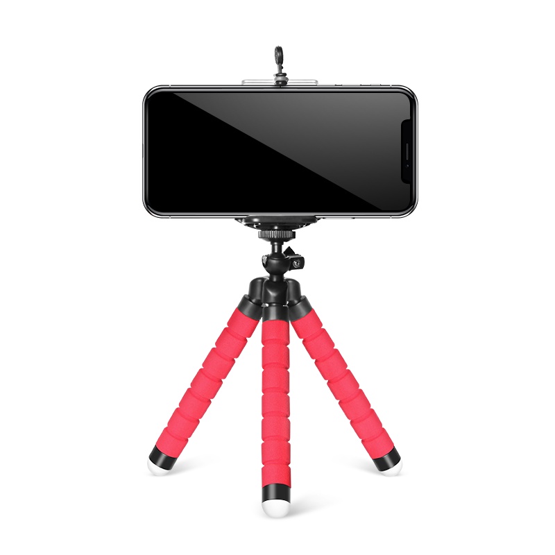 八爪鱼手机三脚架蓝牙遥控摄影支架迷你便携通用章鱼架床头桌面看手机自拍架户外主直播录制神器八抓鱼支撑架