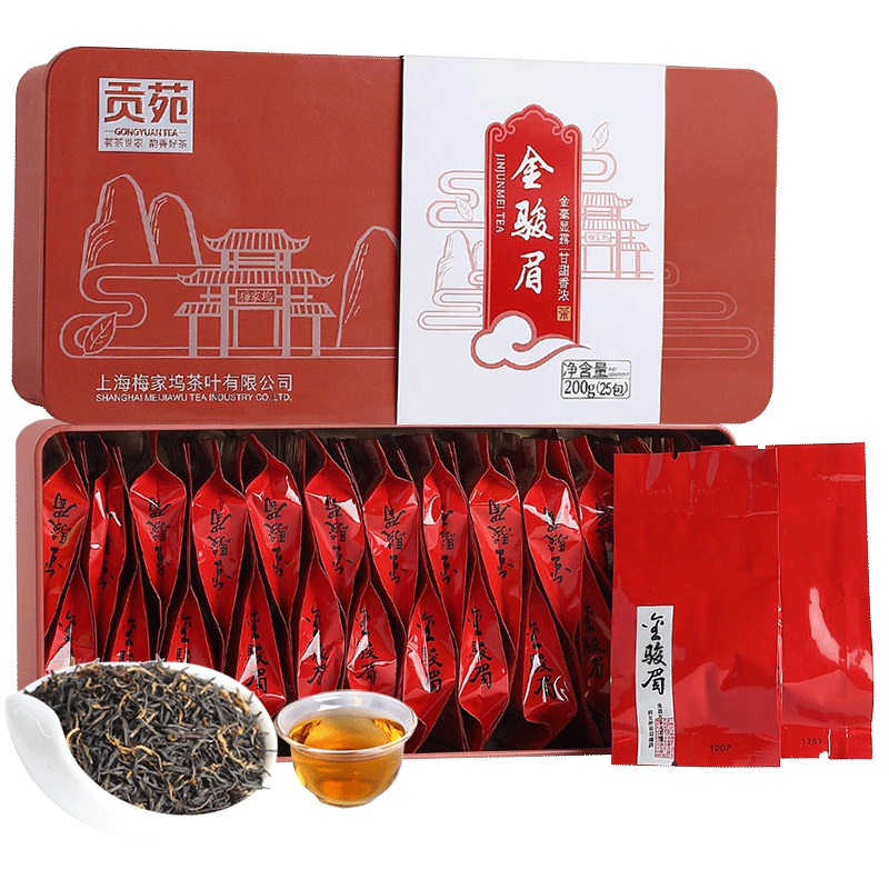 贡苑 茶叶 红茶 金骏眉红茶 武夷山红茶200g/罐