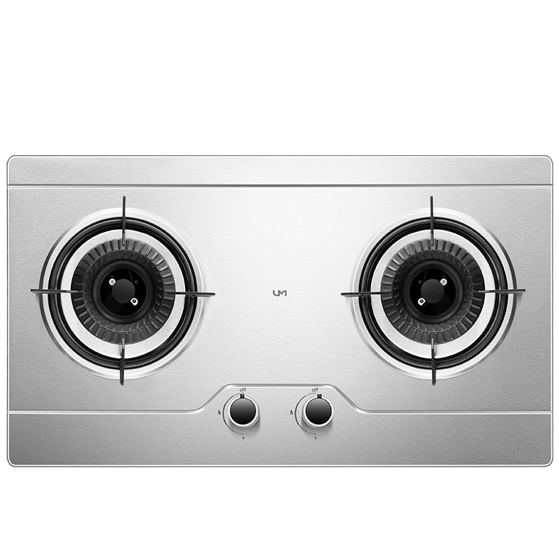 优盟(UM)UZ001Z燃气灶液化气灶具煤气灶双灶嵌入式台嵌两用4.2KW大火力煤气炉灶台不锈钢（液化气）