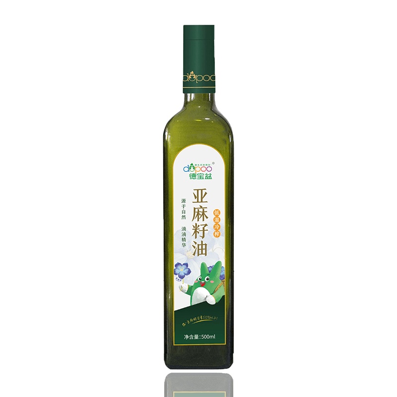 德宝盆亚麻籽油(低温冷榨)500ml