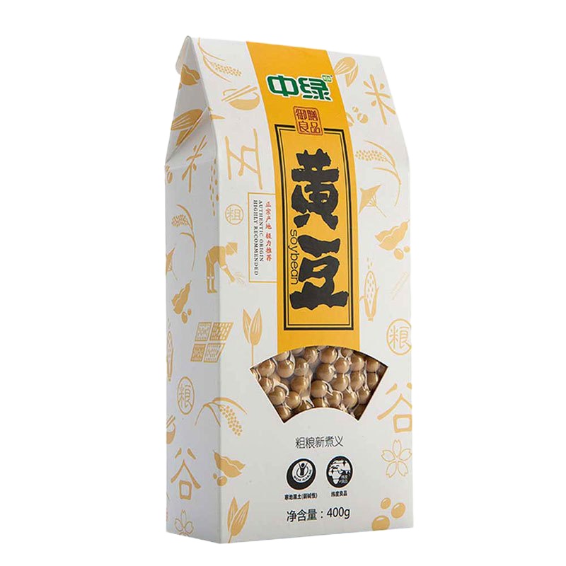 WQSC中绿东北五谷杂粮农家自产黄豆400g*2袋