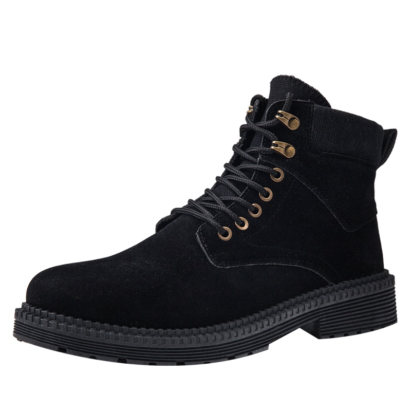 羊骑士2020英伦黑色真皮男鞋休闲西装鞋韩版潮男大头鞋林弯弯圆头小皮鞋INS学生男士低帮鞋