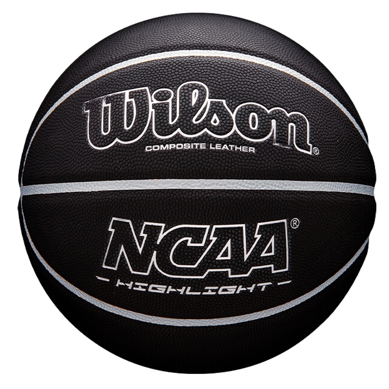 威尔胜(Wilson)篮球WTB067529IB07CN黑银色NCAA系列 PU材质 七号篮球 室内室外通用篮球